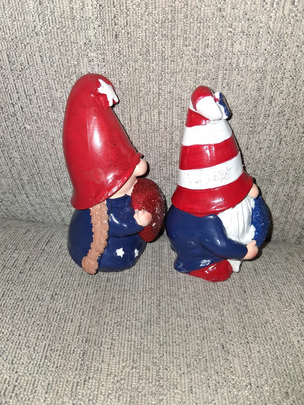 Patriotic Gnome Figurines - Red, White & Blue Holiday Decor 4inch Nwt